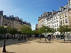 Sicht auf die Anlage der Place Dauphine