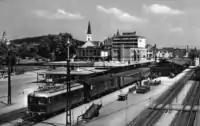 Typischer Städteschnellzug mit Re&nbsp;4/4&nbsp;I, frühe 1960er Jahre