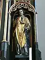 Figur des hl. Laurentius (1875) am Hochaltar