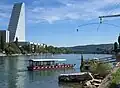 St. Alban-Fähre «Wild&nbsp;Maa»,vom Grossbasel aus gesehen.