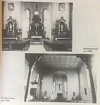 Historische Ansichten des Kircheninneren