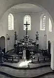 Blick auf den Altar, Ansicht vor 1960