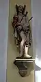 Hl. Sebastian an der Wand des Langhauses