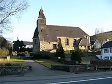 Außenansicht der Kirche St. Maria Immaculata in Oberelspe