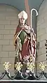St. Martin von Tours im Bischofsornat mit dem Bettler (Caspar Weis, 1914)