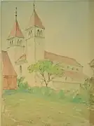 Zeichnung des Architekten Walter Kittel, 1941