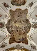 Langhaus-Hauptfresko mit Zwickelbildern