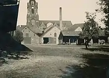Eines der wenigen Fotos, die St. Silvester vor der Bombardierung am 23. März 1945 zeigen.