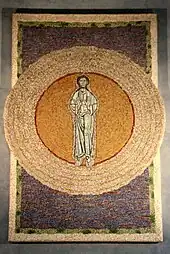 Altarbildmosaik des Ludwig Baur von 1965