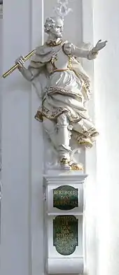 Berthold II. (1078–1111), barocke Stifterfigur im Kloster St. Peter