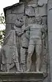 Linkes Relief der Nordwestfassade