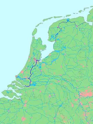 Verlauf der Staande Mastroute