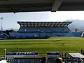 Die fertiggestellte Südtribüne (April 2019)