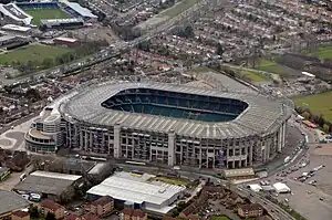 Luftbild des Twickenham Stadium von 2009