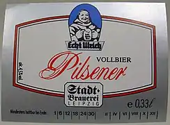 Etikett der Stadtbrauerei F.A. Ulrich GmbH