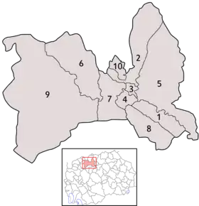 Die 10 Stadtbezirke
