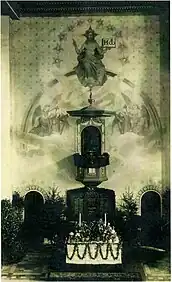 Altarraum Ende 19. Jahrhundert