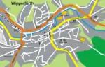 Karte der Innenstadt