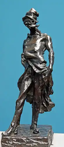 Realismus:Honoré Daumier: Ratapoil, Bronze, 1851, Frankfurt, Städel