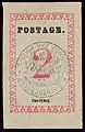 Briefmarke der britischen Konsulatspost, Ausgabe 1886