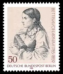 Bettina von Arnim geb. Brentano, Schriftstellerin (1785–1859), Ehefrau von Achim