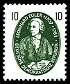 Briefmarke DDR anlässlich des 250.&nbsp;Geburtstages (1957)