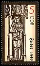 Briefmarke aus der Serie Historische Denkmale: Rolandsäulen