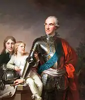 Giovanni Battista Lampi: Szczęsny Potocki mit den Söhnen Jerzy (links) und Stanisław, Louvre.