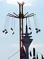 Star Flyer von Goetzke (52,5 Meter hoch, 24 Sitzplätze) auf der Rheinkirmes in Düsseldorf
