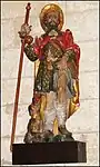 Statue des heiligen Rochus in der Pfarrkirche