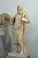Statue des Silenos aus dem Dionysos-Tempel