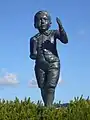 Statue von Rutherford in der Rutherford-Gedenkstätte