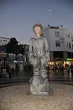 Statue König Sebastian in Lagos, Algarve, 2014