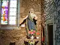 Statue der Heiligen Anna in der Kapelle Sainte-Anne