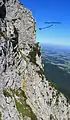 Klettersteig vom Steinernen Jäger gesehen