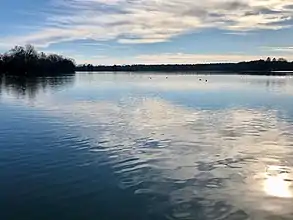 Blick über den Stausee nach Süden