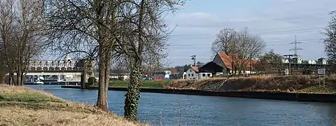 Kanal, Sperrtor Talseite, Wehrmeistergehöft, Wehraufbauten