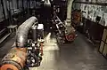 Dampfmaschine in der Holmes-Mühle in Clitheroe, England