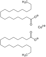 Strukturformel von Cobalt(II)-stearat