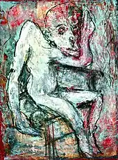 The rehearsal (dt. Die Generalprobe), aus der Serie Holocaust theater, 2009, Mischtechnik, 53&nbsp;cm&nbsp;x 66&nbsp;cm