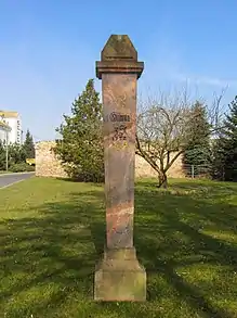 Halbmeilensäule in Steinbach