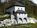 Modell der Festung Steinpass an der B&nbsp;178 nahe dem Steinpass