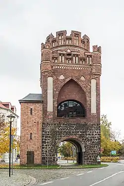 Ansicht des Torturms von Norden