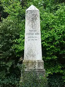 Stephan Born (1824–1998), ursprünglicher Name Simon Buttermilch. Politiker. Grab auf dem Friedhof Wolfgottesacker, Basel