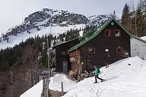 Die Steyrer Hütte mit Roßschopf