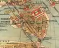 Karte der Stockholmer Altstadt von 1910