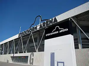 Aussenansicht der Stockhorn Arena