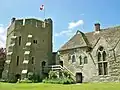 Südturm von Stokesay Castle (links), der vermutlich mit den&nbsp;…