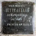 Stolperstein für Betty Ifland (Pantaleonstraße 18)