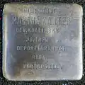 Stolperstein für Martha Kanter (Kleiner Griechenmarkt 61/63)
